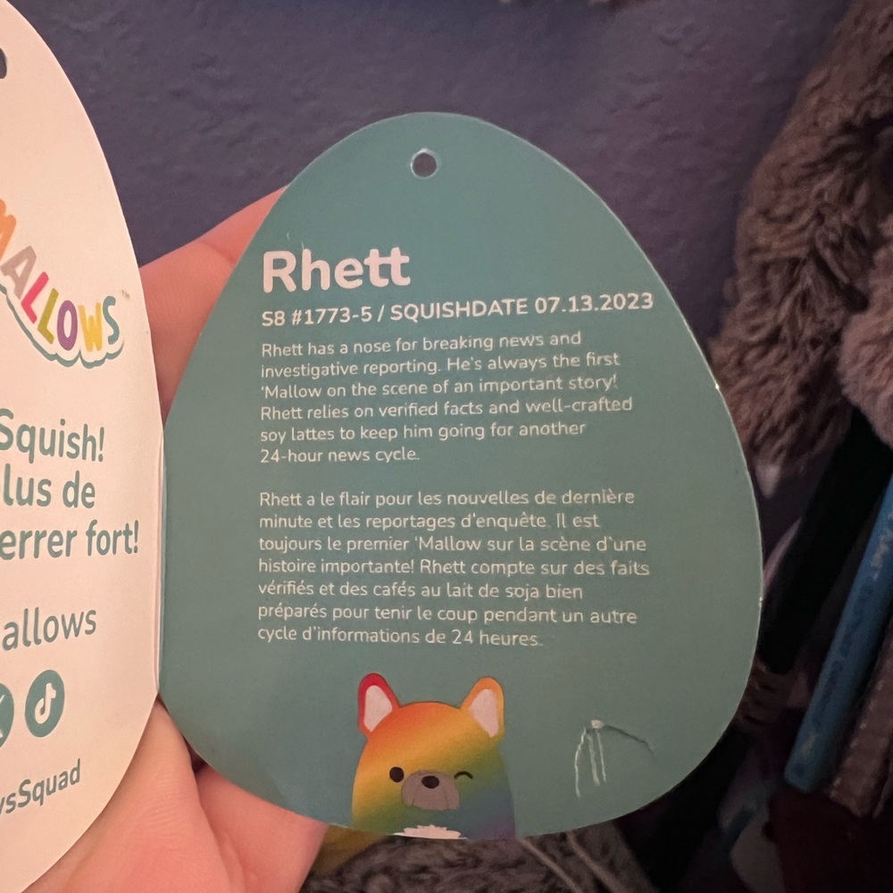 Squishmallow Rhett Pride Edition - Picture 4 of 4